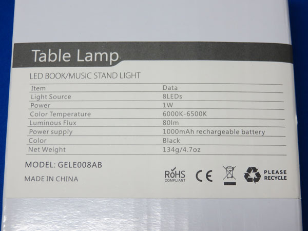 Patech LEDクリップライト 5段階調光 8LED