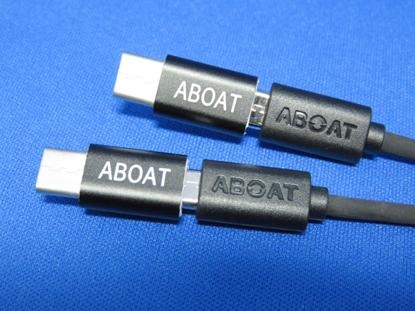 ABOAT USB Type-C変換アダプタ Micro USBケーブル2本セット付き