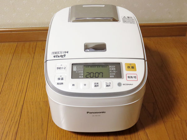 パナソニック 炊飯器 圧力IH式 おどり炊き SR-PB105-W 購入しました！