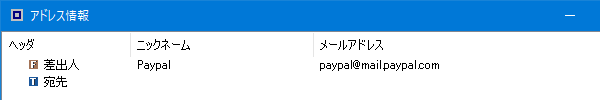 PayPalを語る詐欺メールについて